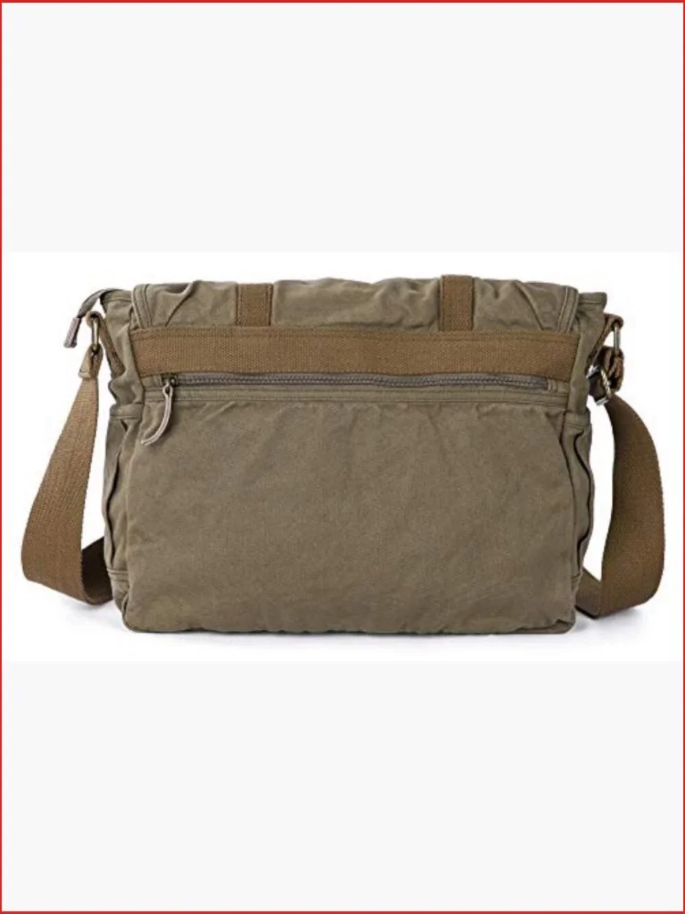 Canvas Messenger Bag Frayed Style Shoulder Purse